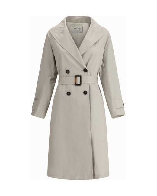 Paltò Gray Marcella Trench Coat