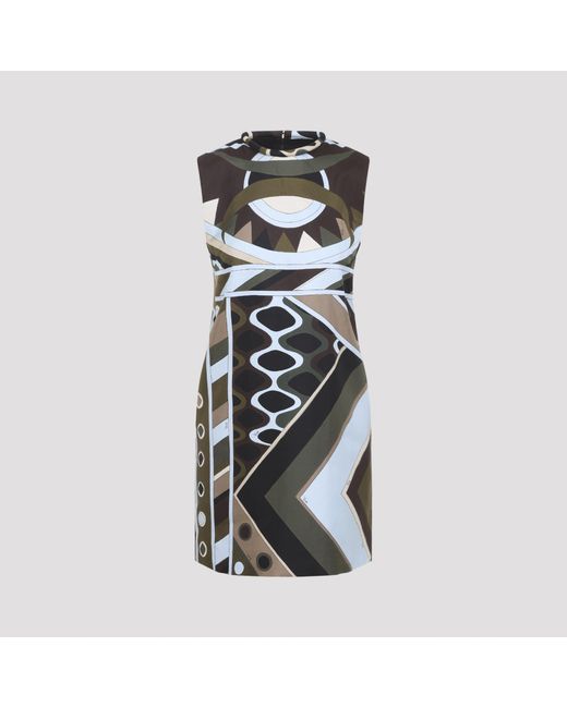 Emilio Pucci Black Silk Mini Dress