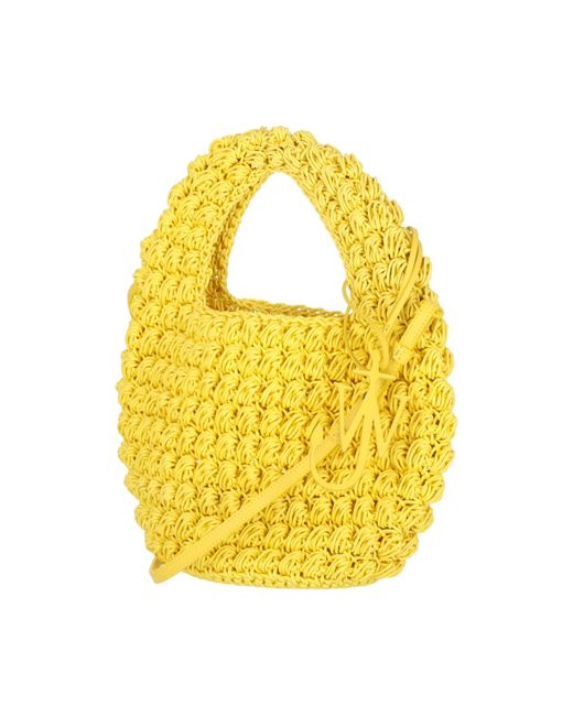 J.W. Anderson Yellow Popcorn Basket Handbag