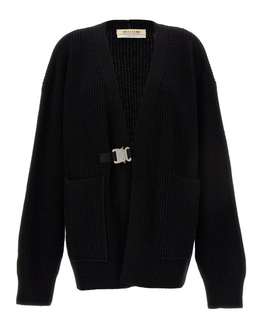 1017 ALYX 9SM Buckle Cardigan Sweater, Cardigans Black for men