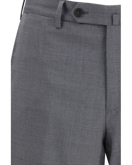 Germano 1952 Gray Trousers Tokyo Fit Fleece Wool (Ovis Aries) for men