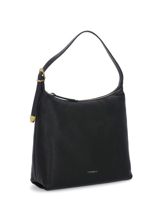 Coccinelle Black Gleen Medium Bag