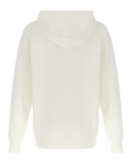 Valentino Garavani White Hoodie Cotton Sweatshirt for men