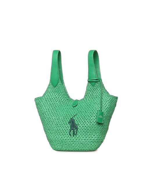 Polo Ralph Lauren Green Bags Viscose/Raffia