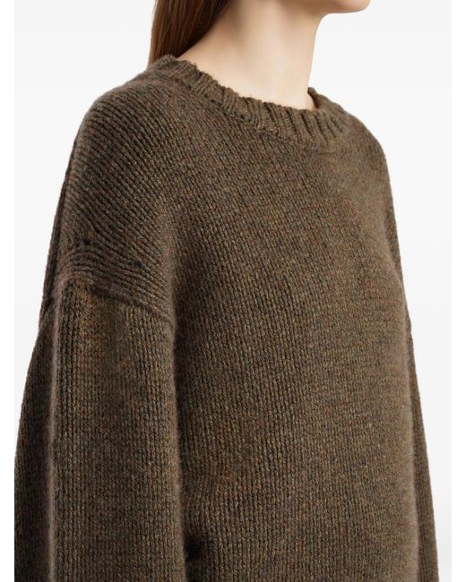 Khaite Brown Pull Gemma En Maille Cachemire Knitwear