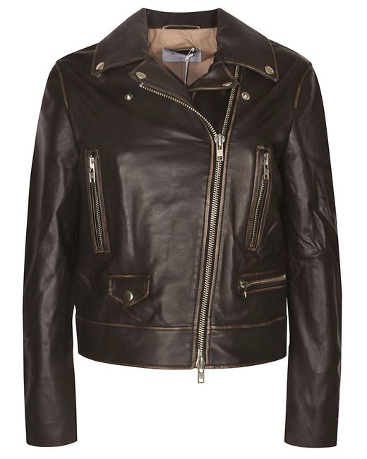 S.w.o.r.d 6.6.44 Black Classic Zipped Biker Jacket