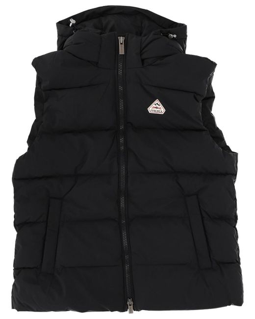 Pyrenex Black Spoutnic Vest Polyester Waistcoats & Gilets