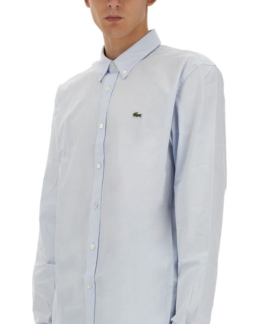 Lacoste Gray Shirt With Logo for men