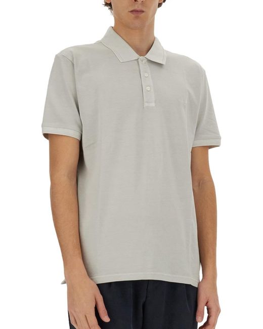 Woolrich Gray Polo With Logo for men