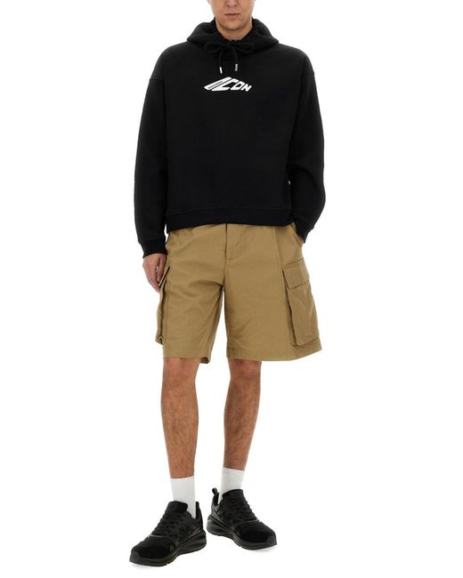 DSquared² Natural Bermuda Cargo Shorts Cotton for men