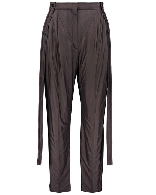Burberry Gray Technical Fabric Pants