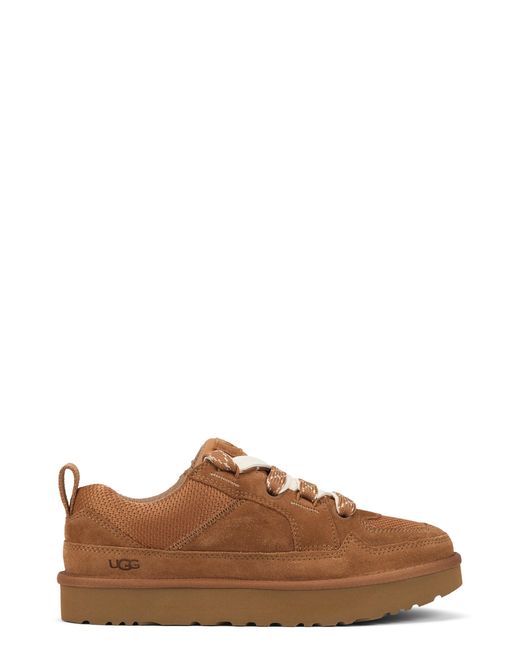Ugg Brown Sneakers Lo Lowmel Suede Leather Trainers
