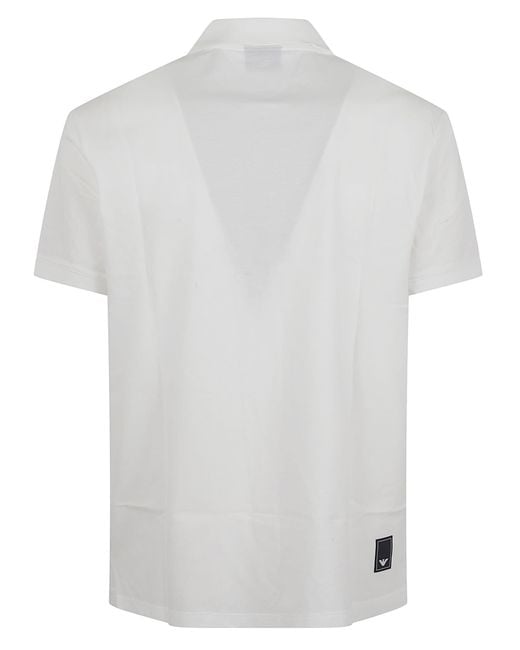 Emporio Armani White Polo Shirt for men