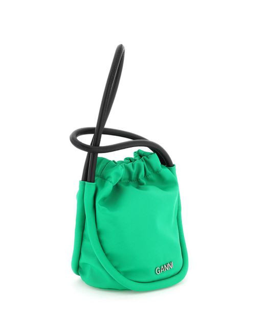 Ganni Green 'knot'mini Bag