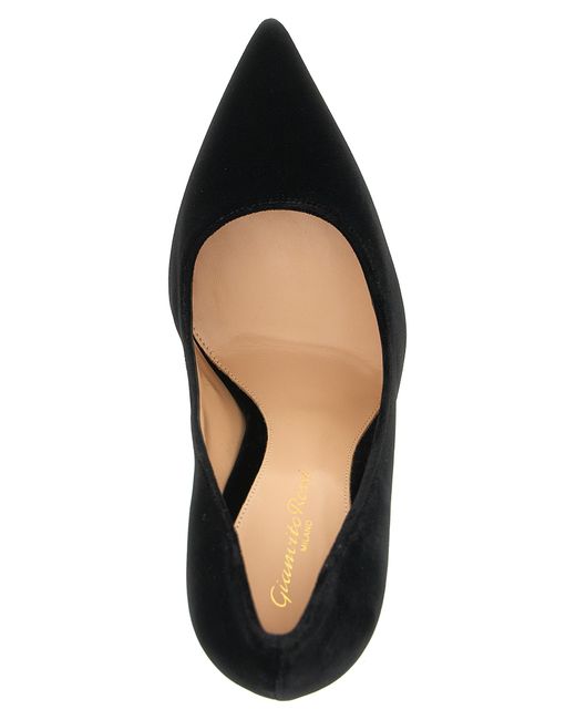 Gianvito Rossi Black Textile High Heel Pumps