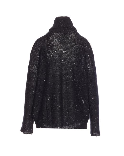 Roberto Collina Blue Cut Out Sweater