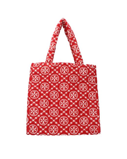 Tory Burch Red Shoulder Bags Sponge/Strawberry