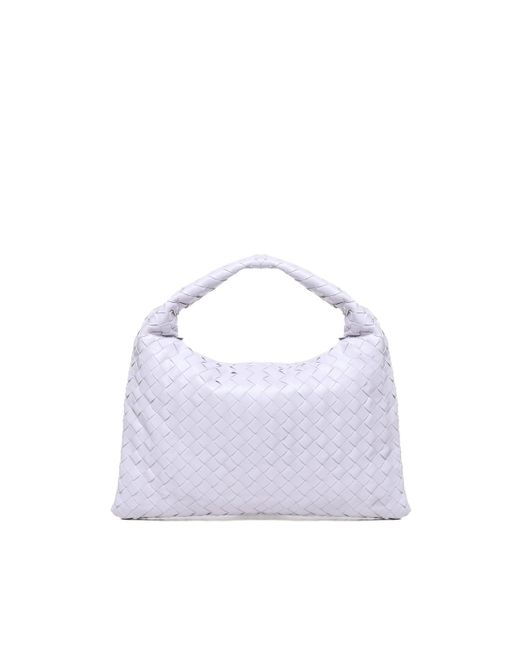 Bottega Veneta White Small Hop Bag