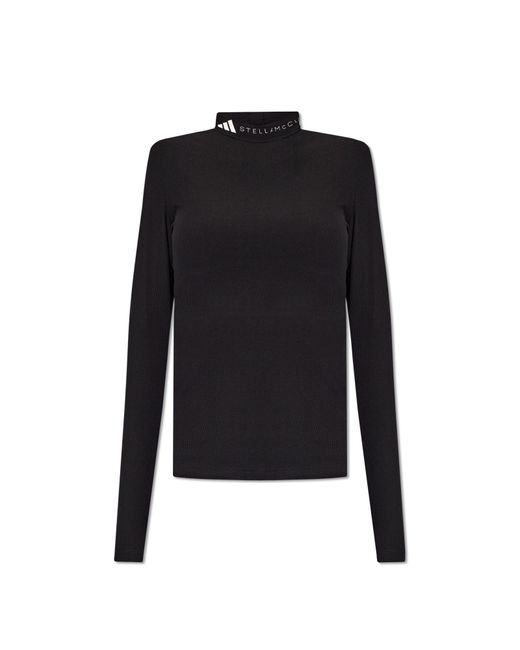 Adidas By Stella McCartney Black Top With Cut-Outs