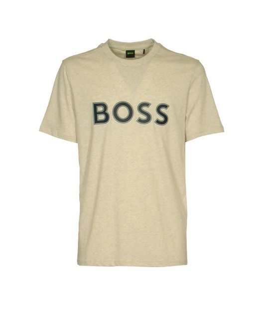 Boss Natural Logo Round Neck T-Shirt for men