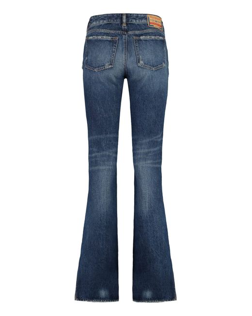 DIESEL Blue Flared Denim Jeans
