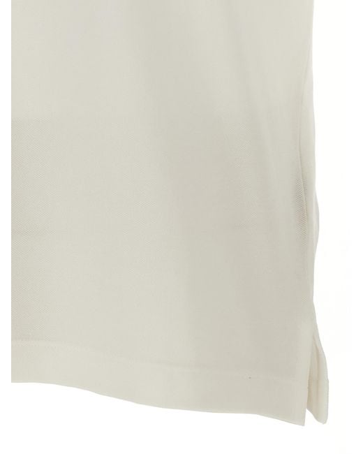 Fendi White Cotton Polo Shirt for men