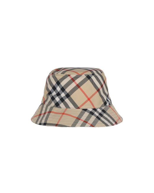 Burberry White Ekd Bucket Hat for men