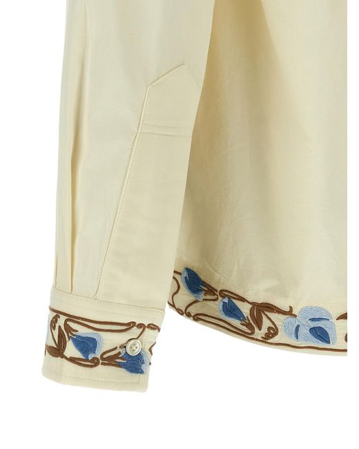 Bode Natural 'Noveau Vine' Shirt for men