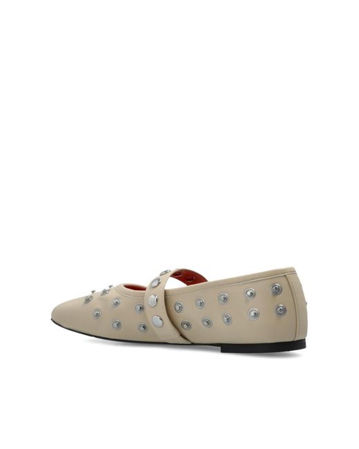 Stella McCartney White Ballet Flats Ryder