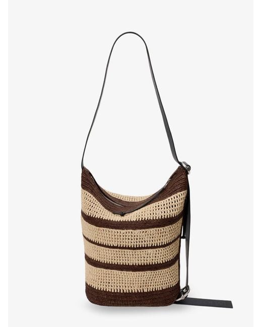 Loewe Natural Bucket Bag Paulas Ibiza Raffia Raffia/Leather Shoulder for men