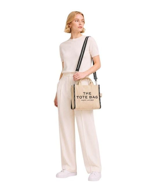Marc Jacobs Natural Satchel Bag Cotton Tote-Bags