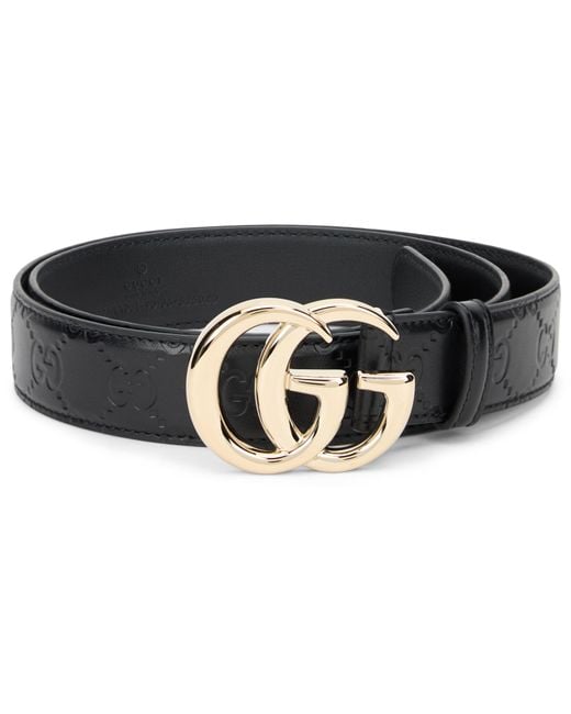 Gucci Black Belt With Logo Buckle, Calfskin