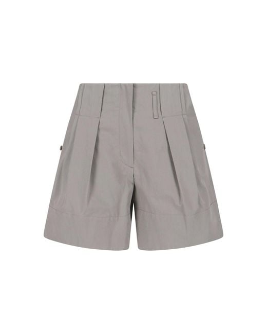 Low Classic Gray Trousers Cotton