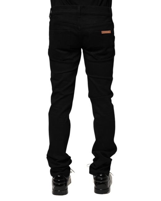 Dolce & Gabbana Black Slim Fit Pants for men