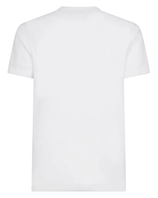 DSquared² White Cotton T-Shirt for men
