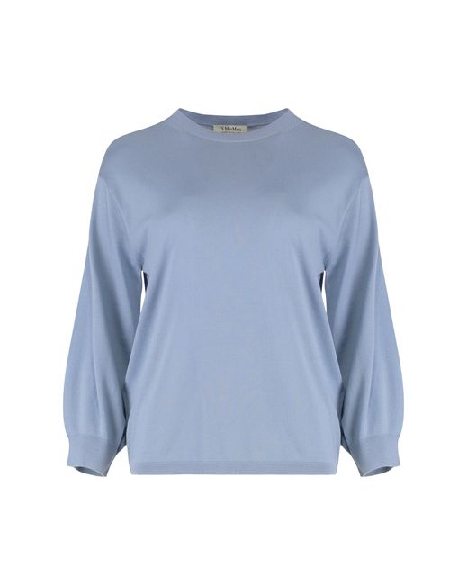 Max Mara Blue Max Mara Sweater Amico Virgin Wool