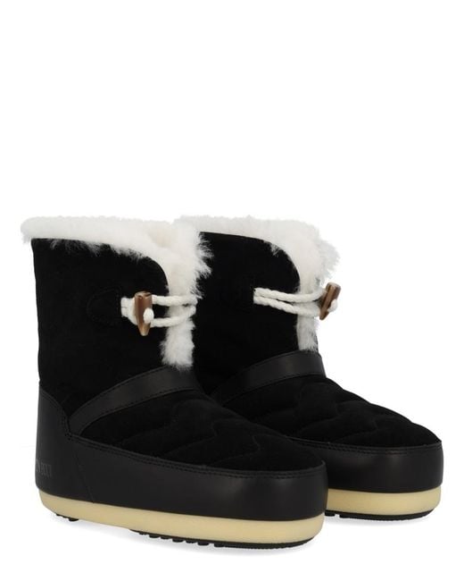 Moon Boot Black Boot Evx Igloo Sheepskin
