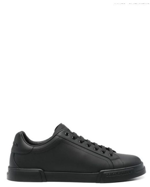 Dolce & Gabbana Black Flat Shoes for men