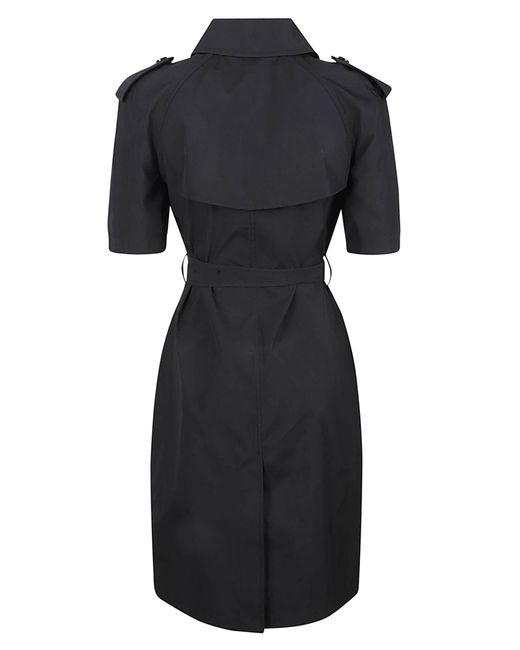 Burberry Black Tie-waist Double-breasted Trench