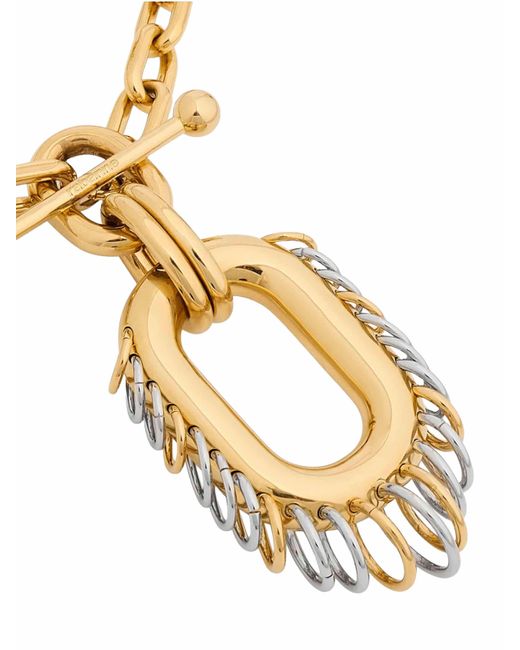 Rabanne Metallic And Punk Xl Link Necklace