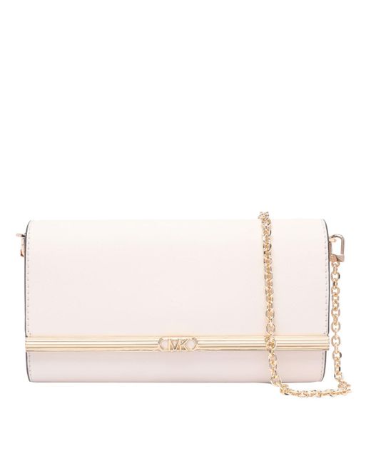 Michael kors white clutch cheap