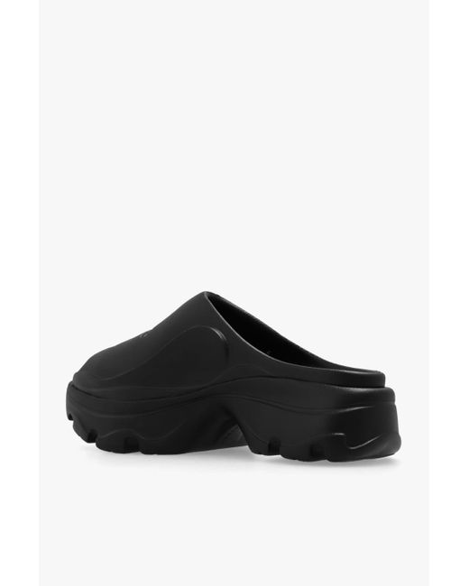 Adidas By Stella McCartney Black Platform Slides