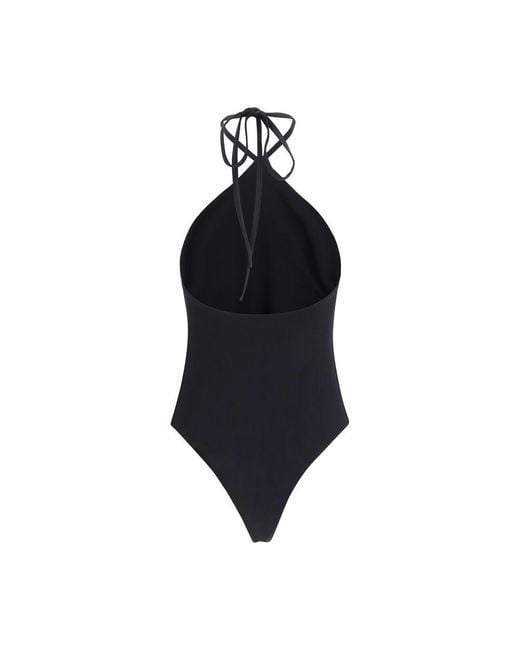 Jacquemus Blue Polyamide One-Piece Swimsuit
