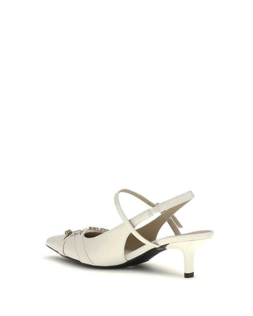 Pinko White Gloria 18 Pumps