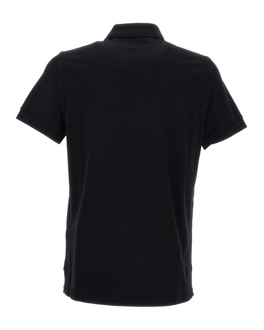 Tom Ford Black Logo Embroidery Shirt Polo for men
