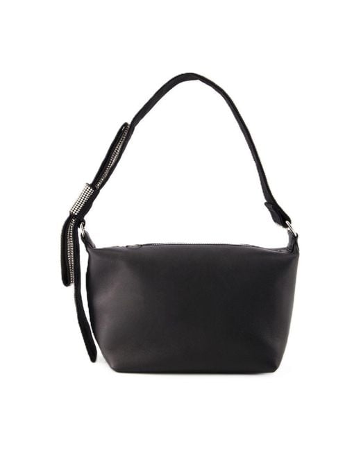 Kara Black Hobo Bow Bag