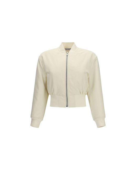 Balenciaga Natural Beige Polyester Bomber