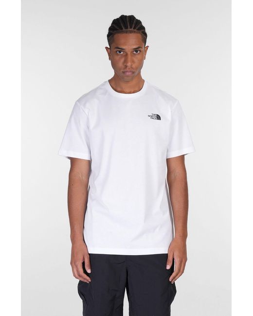 The North Face Ss Box Nse Tee T-shirt In White Cotton for men