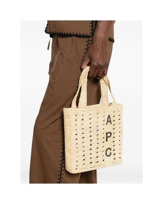 A.P.C. Natural Tote Bag Raffia