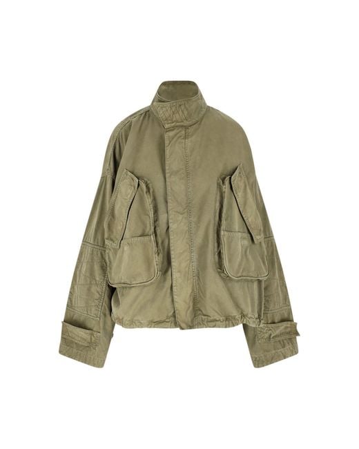 The Attico Green Cargo Jacket